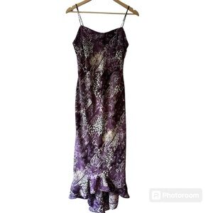 Jessica Spaghetti‎ Strap Midi Dress Vintage Plum Y2K Size 12
